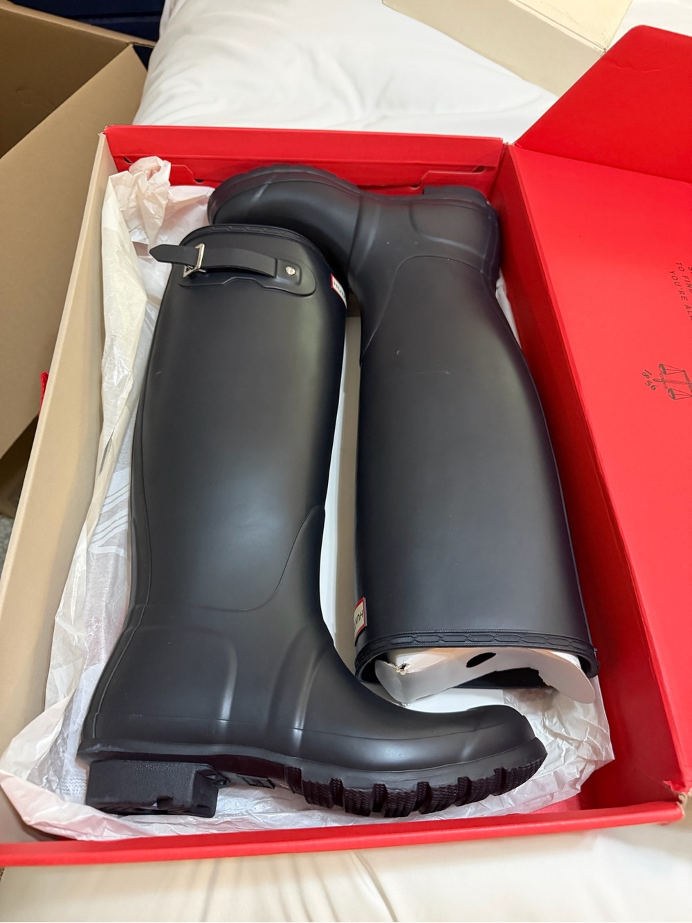Black Tall Rain Boots